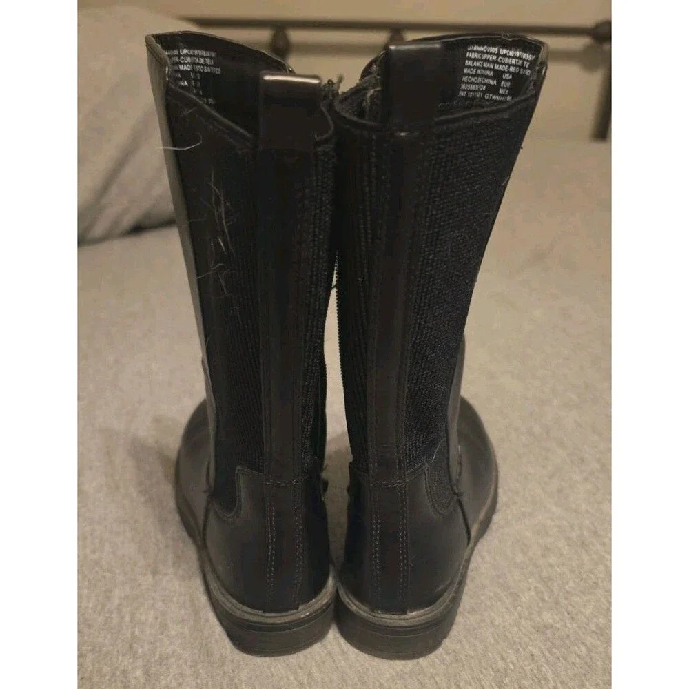 Wonder Nation Toddler Girls Tall Boot-Black-Size 13